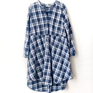 JESSIE B Plaid Burton Up Tie Waist Dress XL